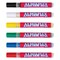 Alpha6 AlphaFlex Textile and Leather Paint Markers - Assorted Colors, 4 mm, Set of 6